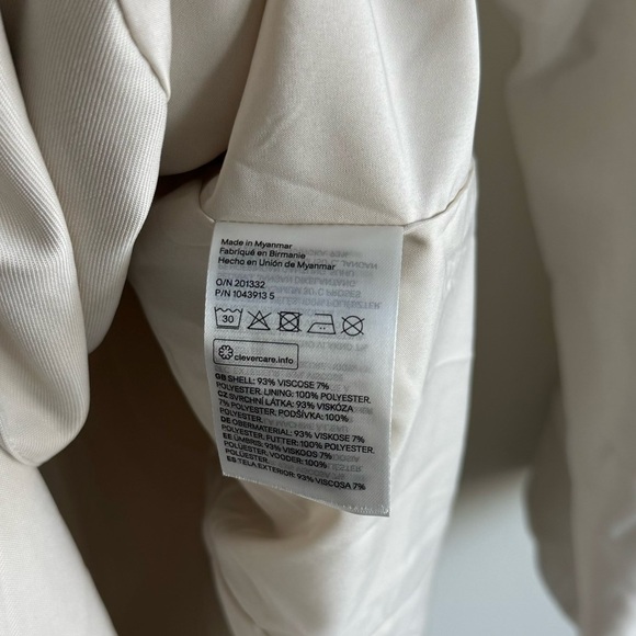 NWT H&M Single Breasted Blazer Jacket Size Small - Picture 6 of 6